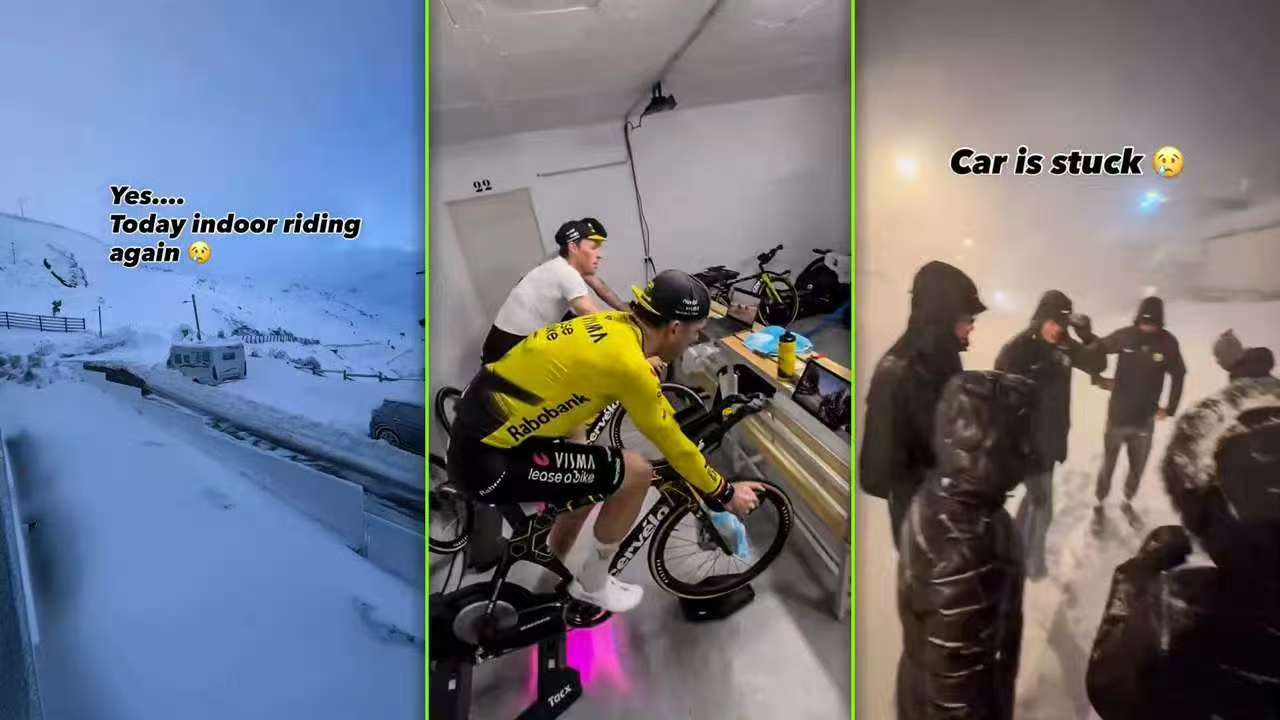 Mod vinden: Når Visma Cycling Team møder en række uheld